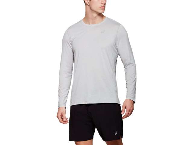 Asics Dorai Long Sleeve ανοιχτο γκρι | MrCvSbwaJ