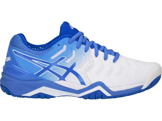 Asics Gel-resolution 7 White/Blue Coast | Ha6omLbWK