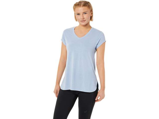 Asics Heather Vneck Mist Heather | 42vtkFKLO