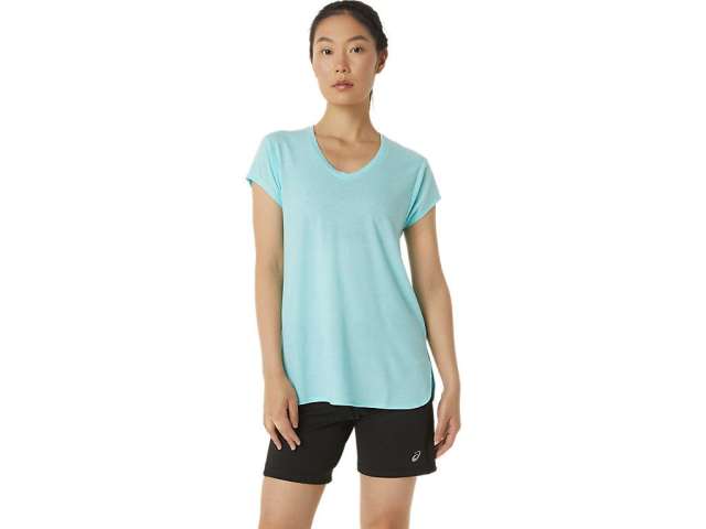 Asics Heather Vneck μπλε | 7r7N4ZfbD