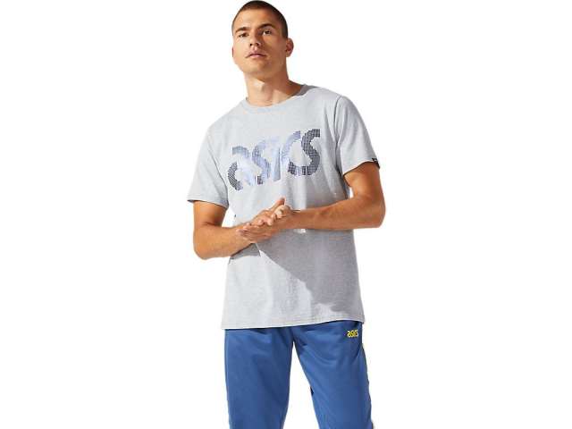 Asics Jersey Foil Bl κοντο Sleeve Tee γκρι | VKgvYcNom