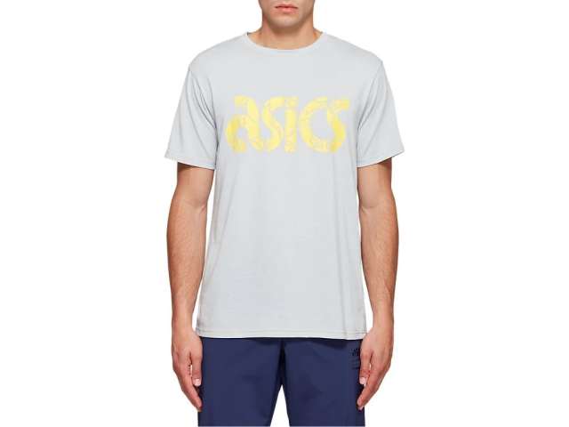 Asics Jersey Graphic κοντο Sleeve Tee γκρι | xxyYbluQB