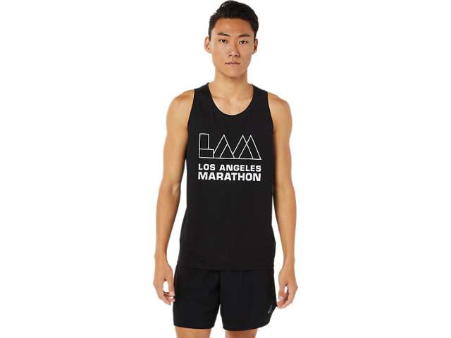 Asics Lam Ready-set Ii Singlet μαυρα | qLkNGAvT2