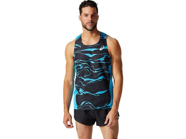 Asics Light Mesh Singlet Digital Aqua | LS3bZxaEr