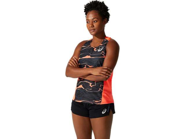 Asics Light Mesh Singlet κοραλι | 5J4beXBSF