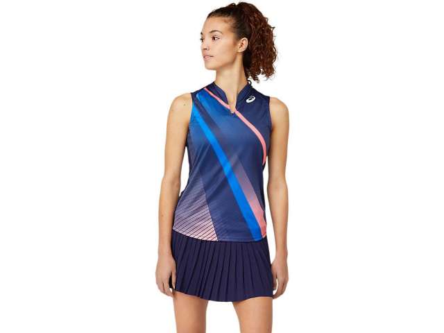 Asics Match Graphic Tank Peacoat | Nw71LWyMf