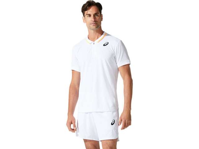 Asics Match Polo ασπρα | me0LkR6MN