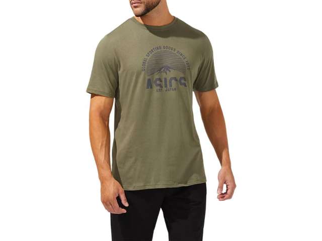 Asics Mountain κοντο Sleeve Tee πρασινο | rrQqfgjT2