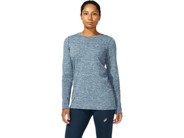 Asics Race Seamless Long Sleeve μπλε | 67ThLm9Ph