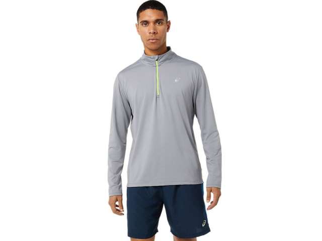 Asics Ready-set Half Zip Sheet Rock/Lake Drive | gNDDQJv2R