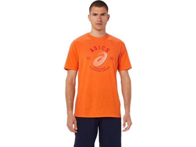 Asics Spiral A Universal Language Tee Marigold Heather | YysL6evXk