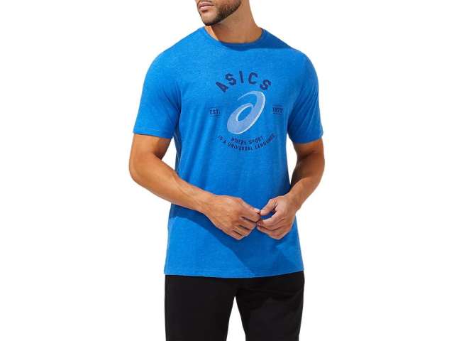 Asics Spiral A Universal Language Tee μπλε | mSuP15BDS