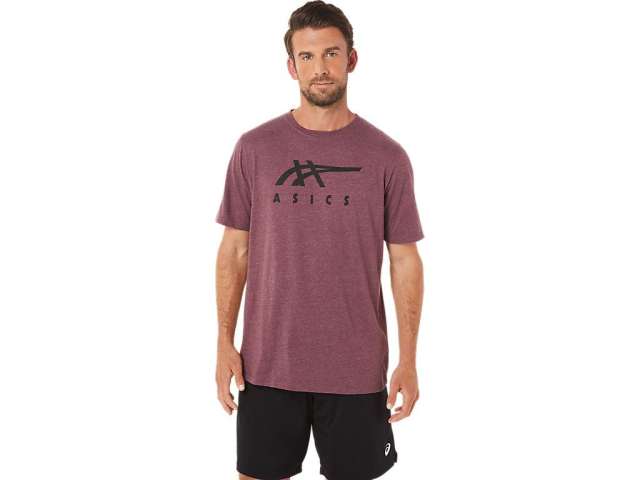 Asics Stripe κοντο Sleeve Tee βαθυ | me903nswp