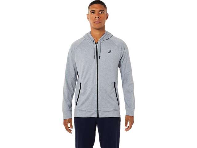 Asics Tech Full Zip Sheet Rock Heather | zbtwKdZWX