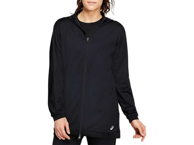 Asics Thermopolis Fleece Full-zip μαυρα | c6wmYu3RE