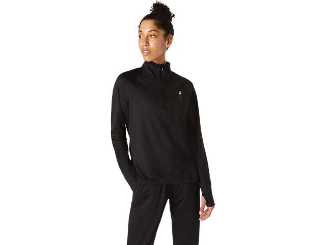 Asics Thermopolis Half Zip μαυρα | vhCWlJ1n4