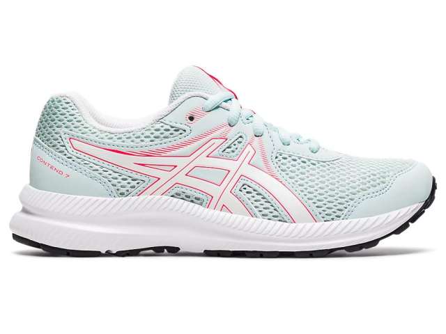 Asics Unisex Contend 7 Aqua Angel/White | kmLSOMWM2