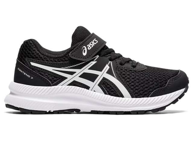 Asics Unisex Contend 7 Black/White | OSEGBw48u