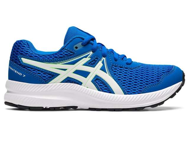 Asics Unisex Contend 7 Electric Blue/White | 8vxi1X1pm