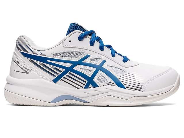 Asics Unisex Gel-game 8 White/Lake Drive | YjcsviG6i