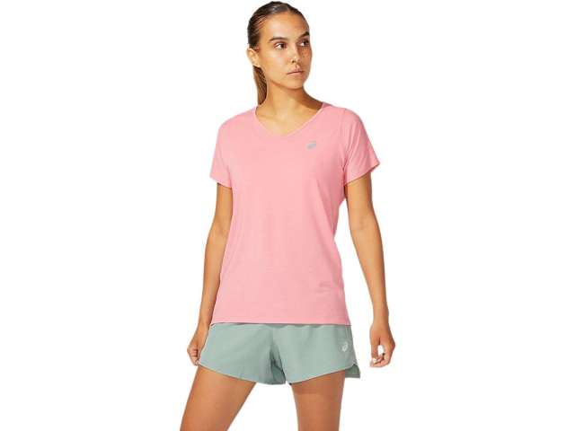 Asics V-neck κοντο Sleeve Peach Petal | 5LsjGE8Lc