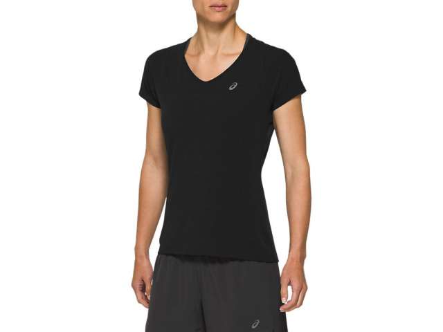 Asics V-neck κοντο Sleeve μαυρα | sKfQ2Os1G