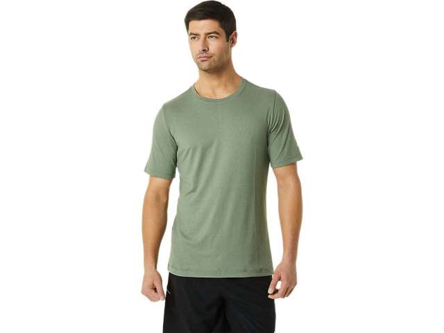 Asics κοντο Sleeve Heather Tech πρασινο | 3iA1zVCdr