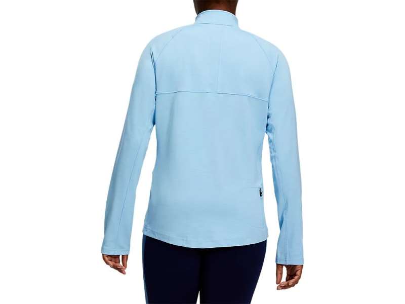 Asics 1/4 Zip Long Sleeve Pullover Arctic Sky Spacedye | XXKocmHvZ