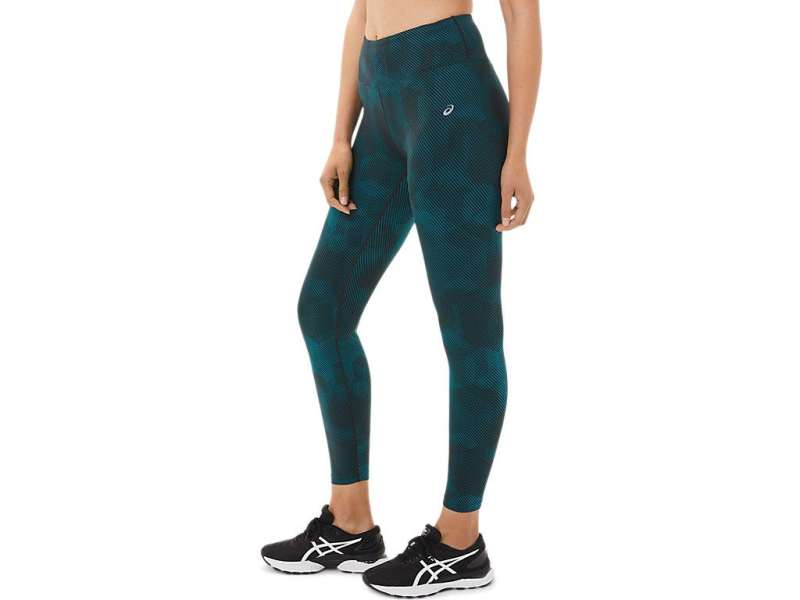 Asics 7/8 Tights Velvet Pine Print | nfk5KBYis