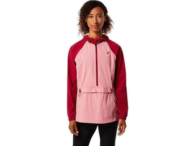 Asics Anorak Smokey Rose/Burgundy | mjN7EL4Am