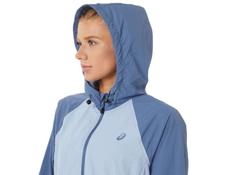 Asics Anorak Storm Blue/Mist | OSMzuPfIG