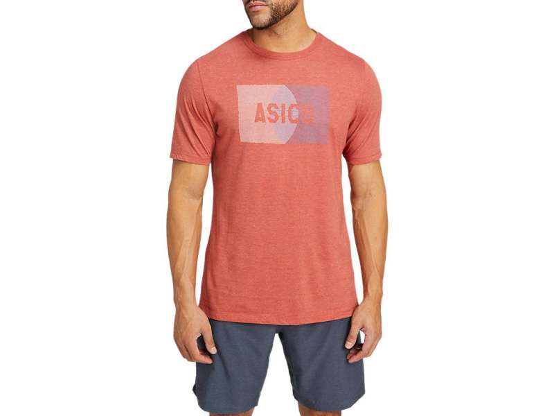 Asics Block Tee Spice Latte Heather | KV2i67ILP