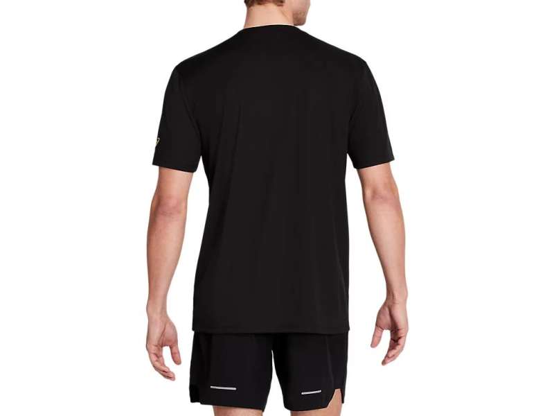 Asics Boston Tortoise & Hare Tech κοντο Sleeve Tee μαυρα | Eerbqjgjc