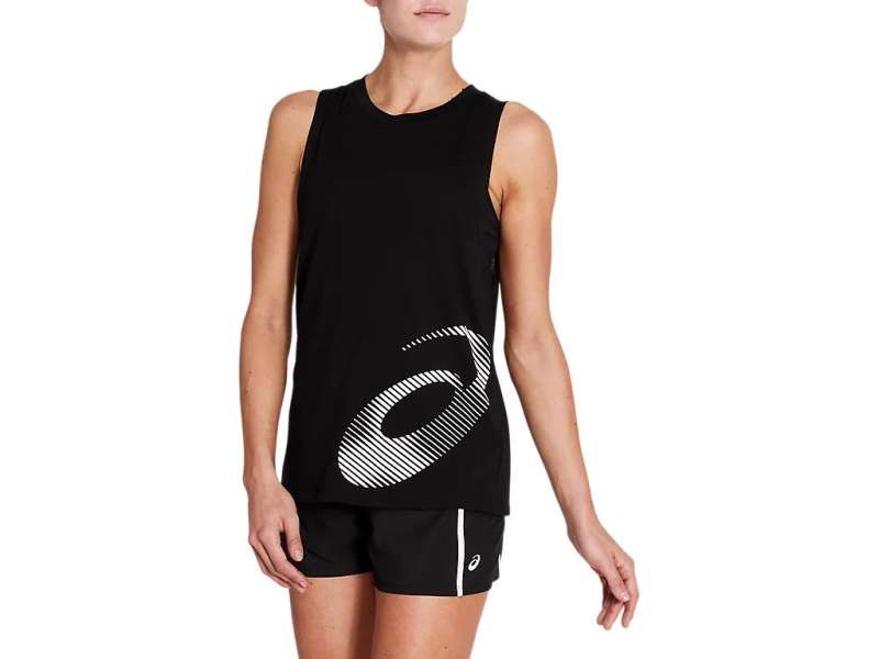 Asics Core Graphic Tank μαυρα | 9Xc4SjFYP