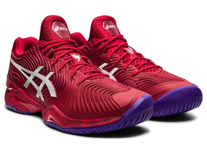 Asics Court Ff Novak Cranberry/White | XU0PANPmy