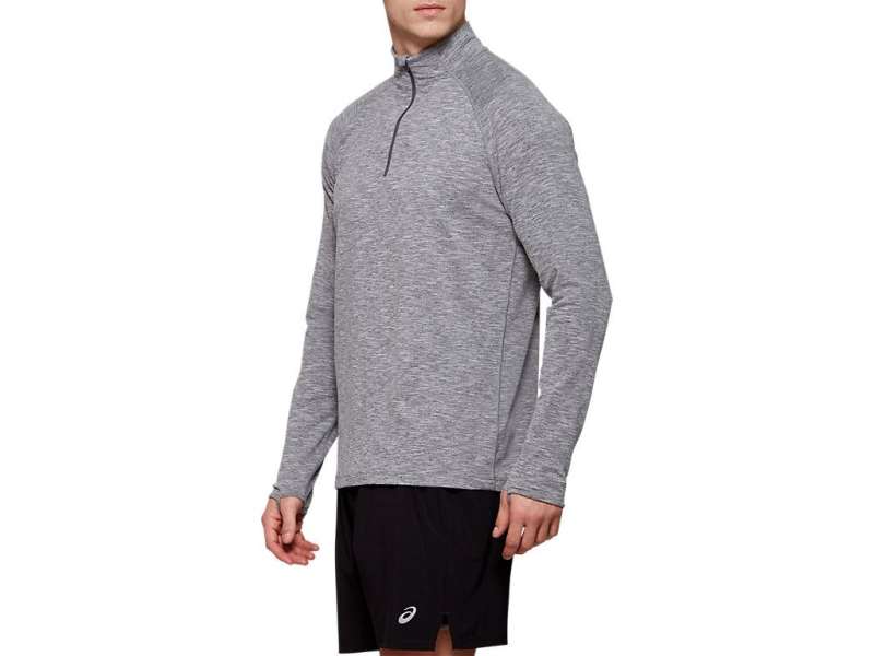 Asics Dorai Quarter Zip σκούρο γκρι | fhUnBQmVE