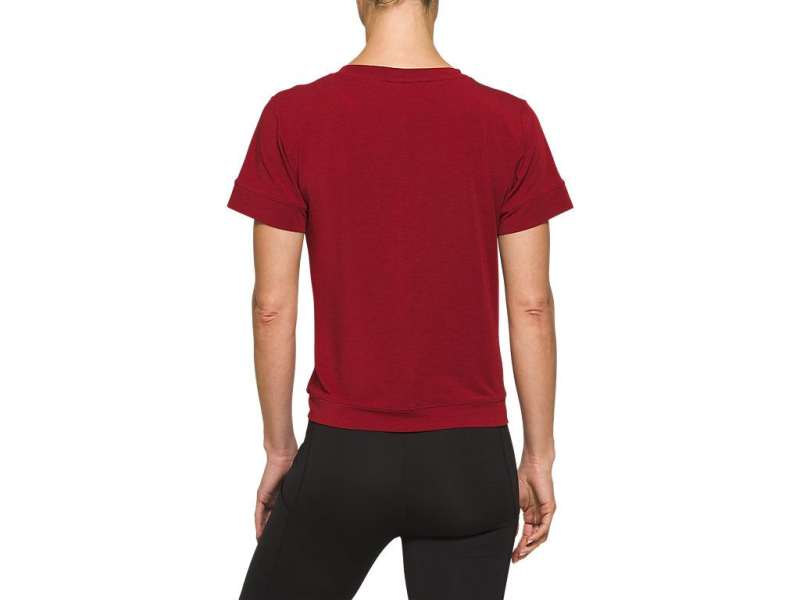 Asics Front Fold Tee Beet Juice | k4wKv1DAP