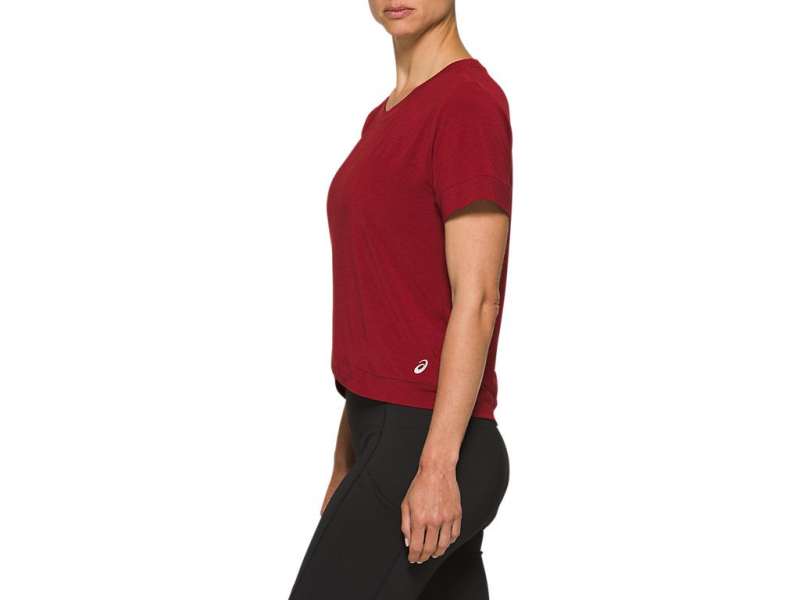 Asics Front Fold Tee Beet Juice | k4wKv1DAP