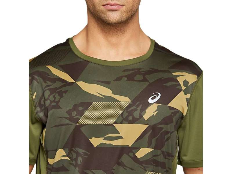 Asics Future Camo κοντο Sleeve καμουφλάζ πρασινο | 5xp860O2B