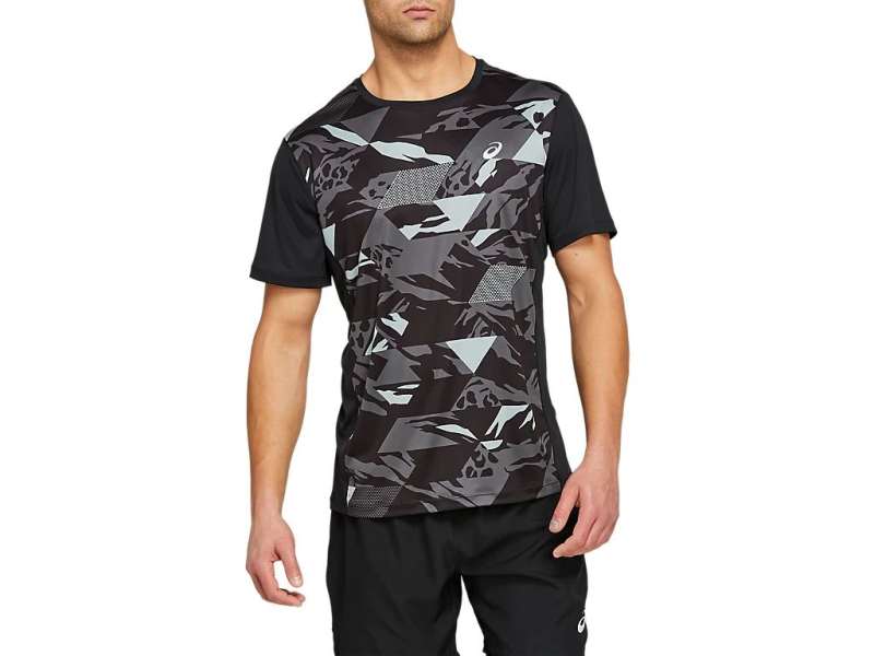 Asics Future Camo κοντο Sleeve καμουφλάζ μαυρα | BfHYjnnzw