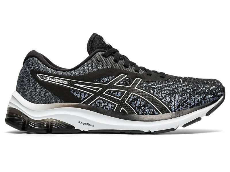 Asics Gel-pulse 12 Knit Black/White | KTzFYfVyU