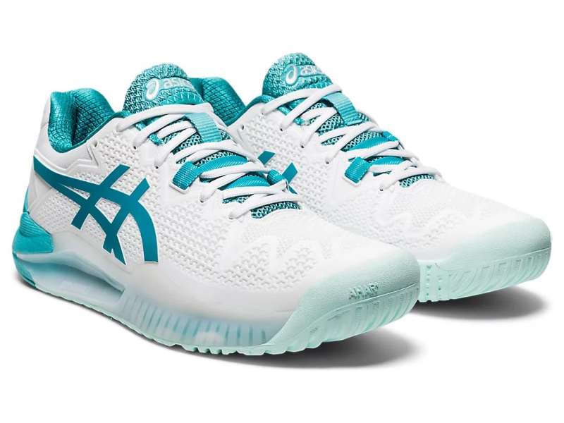 Asics Gel-resolution 8 (D) White/Lagoon | qHLeFE4Tp