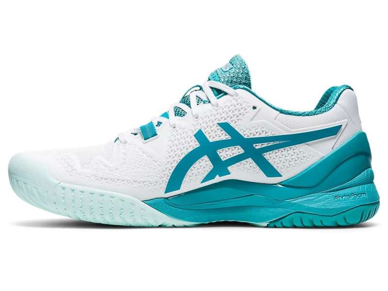 Asics Gel-resolution 8 (D) White/Lagoon | qHLeFE4Tp