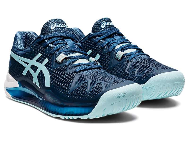 Asics Gel-resolution 8 (D) ανοιχτο μπλε | tepoWrDn7