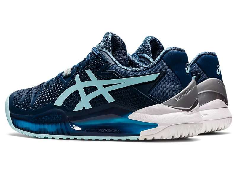 Asics Gel-resolution 8 (D) ανοιχτο μπλε | tepoWrDn7