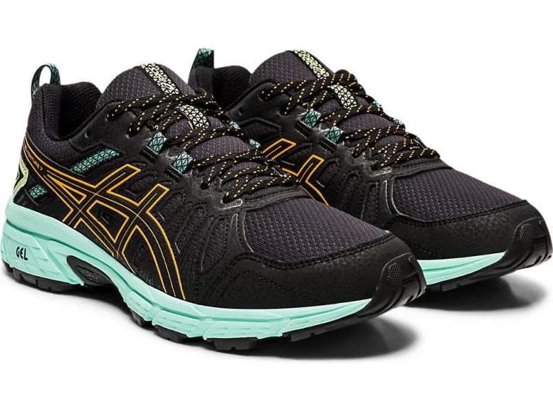 Asics Gel-venture 7 Black/Orange Pop | XxPkT9Lmu