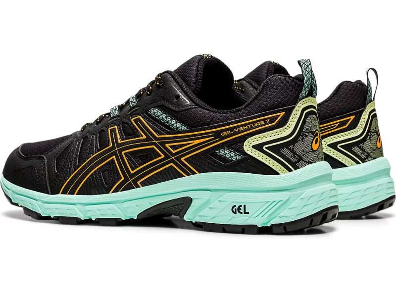 Asics Gel-venture 7 Black/Orange Pop | XxPkT9Lmu