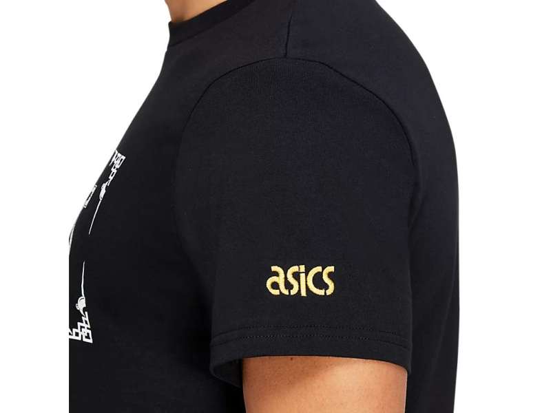 Asics Good Fortune κοντο Sleeve μαυρα | l0NNNkqKD