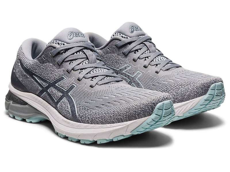 Asics Gt-2000 9 Knit Piedmont Grey/Aqua Angel | KO7v8f5y0