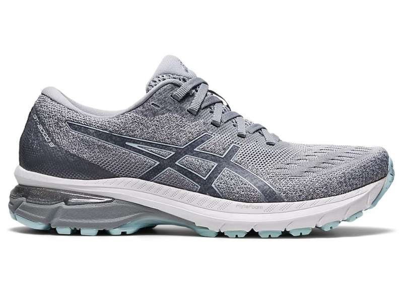 Asics Gt-2000 9 Knit Piedmont Grey/Aqua Angel | KO7v8f5y0